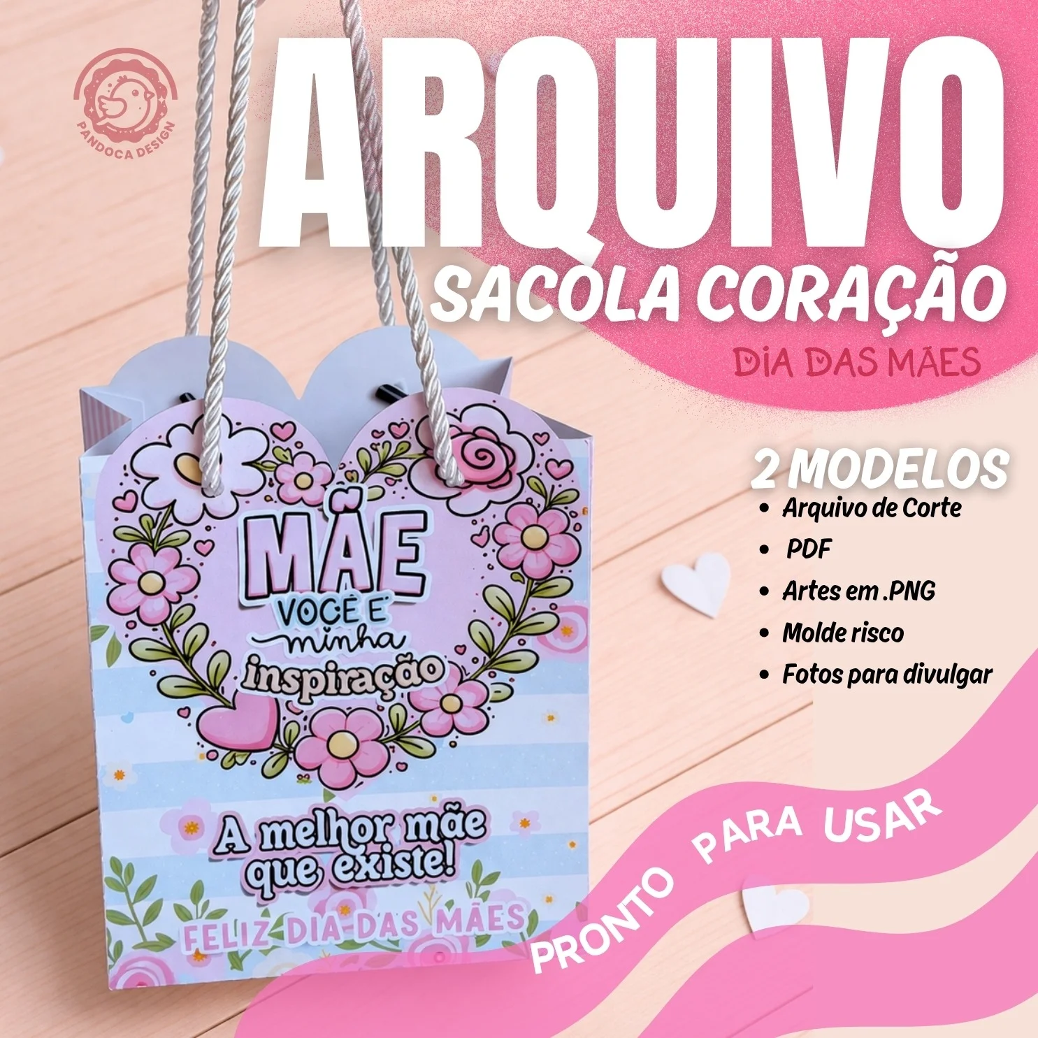imgi_3_sacolacoracao1 Mini Sacola Coração – Dia das Mães - Imagem 1