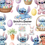 Páscoa do Stitch - Kit Digital