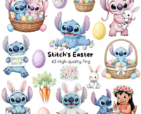 Páscoa do Stitch - Kit Digital