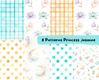 Princesa Jasmine - Kit Digital - Imagem 5