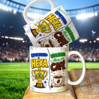 Rumo ao Hexa Copa do Mundo 2026 - Artes Para Canecas - Imagem 3