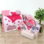 Porta Fotos de Mesa Com Sacola – Dia dos Namorados