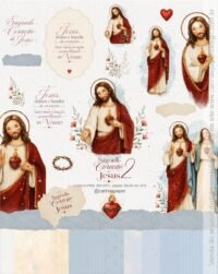 Kit Digital Ilustrações Sagrado Coração de Jesus 2 (Carinas Paper)
