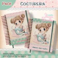 PACK Caderno A5 Costureira + Caderno A5 Controle de Pedidos Costureira