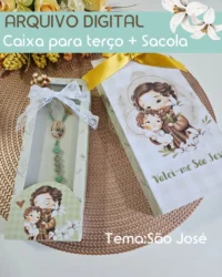 Caixa + Sacola para Terços – São José