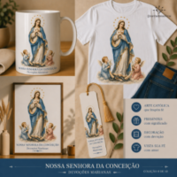 Coleção Santos Católicos Vol. 02 – Devoções Marianas | 10 Arquivos PNG - Imagem 2