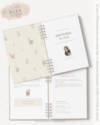 PDF caderno Santa Rita de Cássia+ 5 Capas (Carinas Paper) - Imagem 2