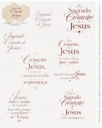 Kit Digital Ilustrações Sagrado Coração de Jesus 2 (Carinas Paper) - Imagem 4