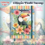Caderno Universitário Coleção Floral Tucano