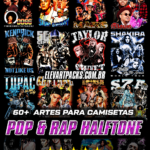 60+ Designs Pop & Rap Halftone
