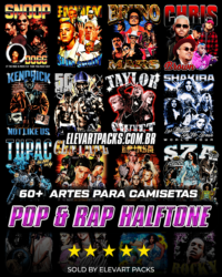 60+ Designs Pop & Rap Halftone