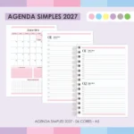 Agenda Simples 2027 – 06 Cores