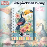 Caderno Colegial Coleção Floral Tucano