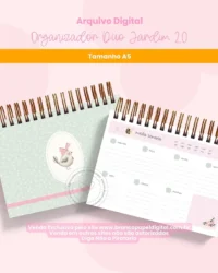 Organizador Duo Jardim A5 2.0 (Branco Papel)