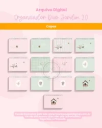 Organizador Duo Jardim A5 2.0 (Branco Papel) - Imagem 3