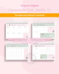 Organizador Duo Jardim A5 2.0 (Branco Papel) - Imagem 4