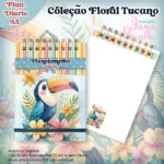 Planejamento Diário A5 Coleção Floral Tucano