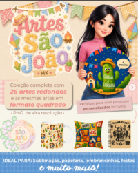 Artes São João Redondad e Quadradas - PNG