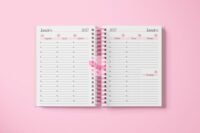 Agenda Rosa Visão Semanal 2027 - Miolo Arquivo Digital