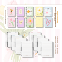 Católico – Caderno com versículos – Volume 1 e Volume 2 (Sara Estúdio)
