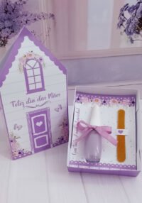 Caixinha Casinha Esmalte e Lixa - Dia das Mães