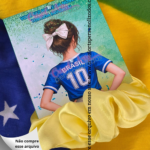 Card Xuxinha Azul Brasil – Copa do Mundo 2026
