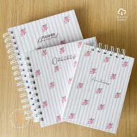Devocional Evangélico + Caderno de oração + Anotações com versículos no rodapé (Sara Estúdio)