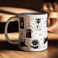 Gatinhos Pretos – Arte Avulsa Caneca