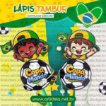 Lápis Tambor de Mão Copa do Mundo