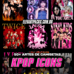 Pack KPOP Icons – 50+ Artes para Camisetas PNG
