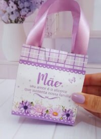 Sacolinha + Adesivo Sabonete – Dia das Mães