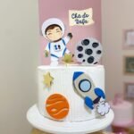 Topo de Bolo Astronauta