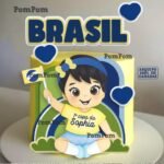 Topo de Bolo Brasil Menina