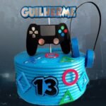 Topo de Bolo Gamer