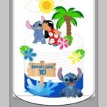 Topo de Bolo Lilo e Stitch