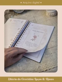 Diário da Gratidão Coleção Laços & Rosas Wire-o (Perfeito Miolo) - Imagem 3