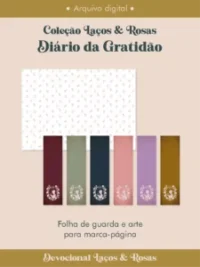 Diário da Gratidão Coleção Laços & Rosas Costura (Perfeito Miolo) - Imagem 3