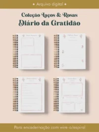 Diário da Gratidão Coleção Laços & Rosas Wire-o (Perfeito Miolo) - Imagem 2