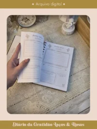 Diário da Gratidão Coleção Laços & Rosas Wire-o (Perfeito Miolo) - Imagem 5