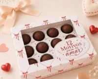 Caixa Brigadeiro 12 Motivos para te amar
