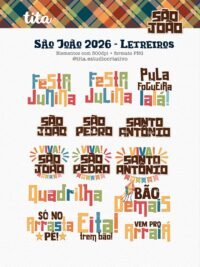 São João 2026 - Combo Ilustrações e Papéis + BRINDE (copa junina) - Tita - Imagem 8