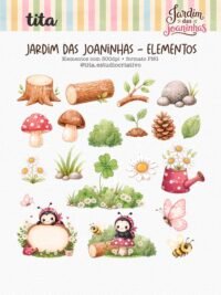 Jardim das Joaninhas - Combo Ilustrações e Papéis (Tita) - Imagem 7