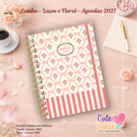 Combo – Agendas 2027 – A5 – Laços e Flores - Imagem 4
