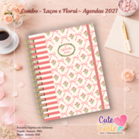 Combo – Agendas 2027 – A5 – Laços e Flores - Imagem 5