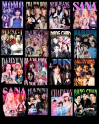 Pack KPOP Icons – 50+ Artes para Camisetas PNG - Imagem 3