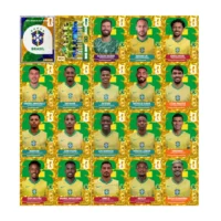 Figurinhas Brasil Gold Crumple Dourada - Imagem 3