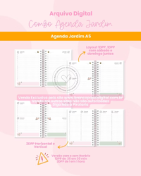 Combo Agenda Jardim 2027 (Branco Papel) - Imagem 2