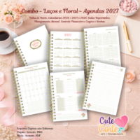 Combo – Agendas 2027 – A5 – Laços e Flores - Imagem 14