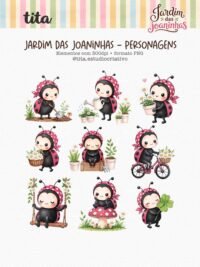 Jardim das Joaninhas - Combo Ilustrações e Papéis (Tita) - Imagem 3