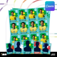 Figurinhas Copa do Mundo 2026 (Editável no Canva) - Imagem 3